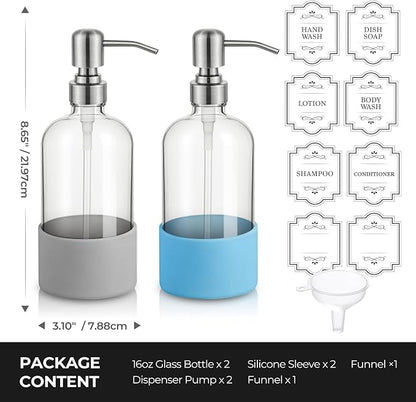 16 oz Hand and Dish Soap Dispenser Set - Image 5