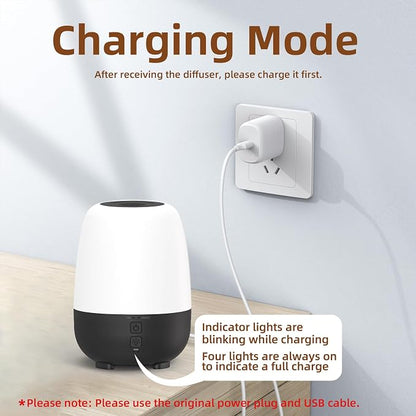 150ML Cordless Essential Oil Diffuser, Built-in 6000mAH Rechargeable Battery - Image 4