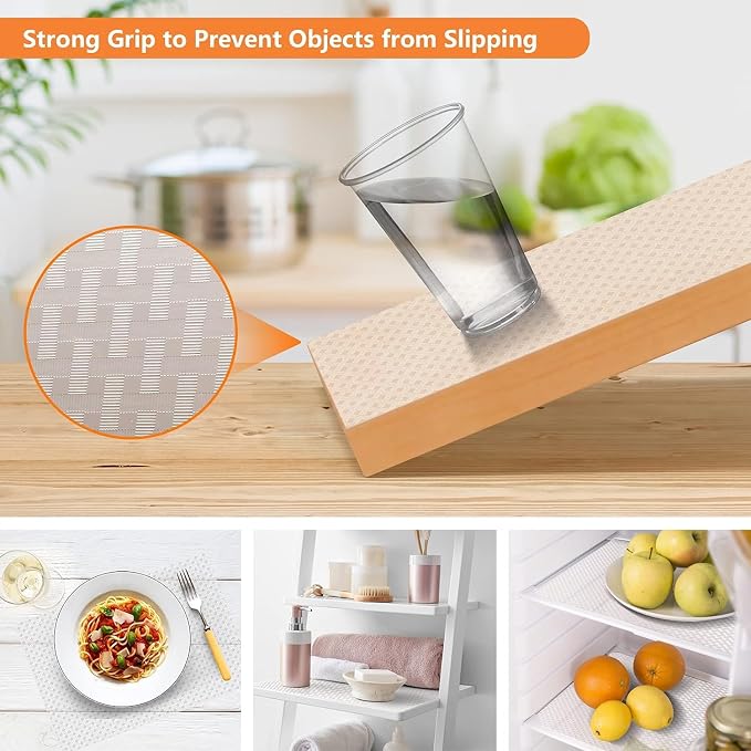Shelf Liners for Kitchen Cabinets Refrigerator Liners Waterproof & Oil-Proof - Image 7