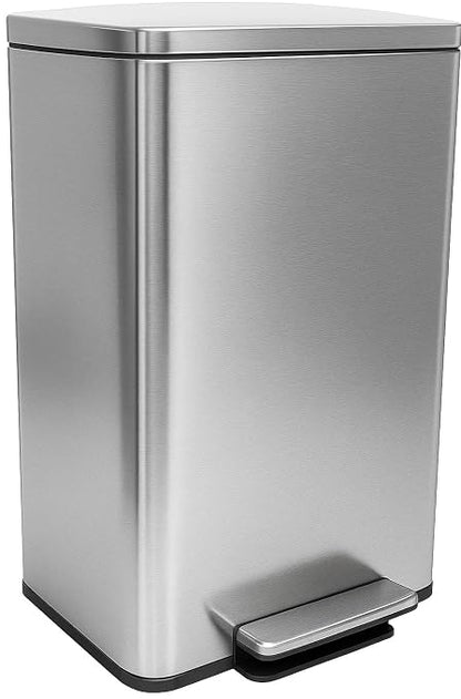 SIMPLI-MAGIC 50 Liter / 13.2 Gallon Soft-Close, Smudge Resistant Trash Can by SIMPLI-MAGIC