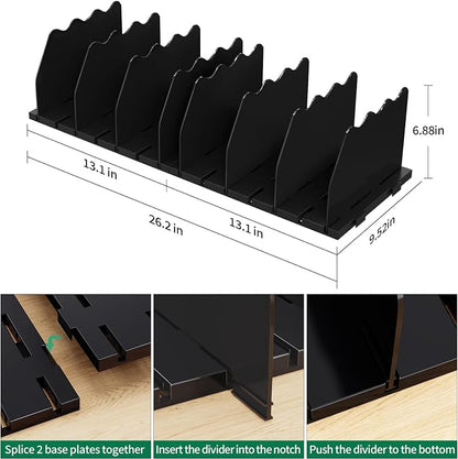 SPACEKEEPER Shelf Divider for Closet, Adjustable Purse Organizers Handbag - Image 2
