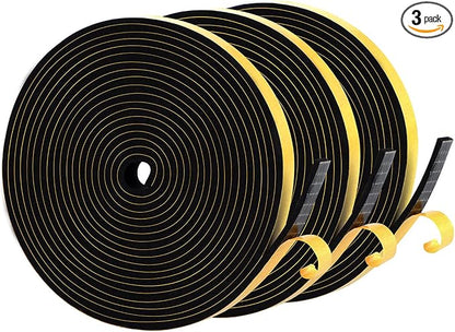 Weather Stripping Soundproof 1/2 in x 1/8 in, Door Seal Strip High Density by Aopaeoie