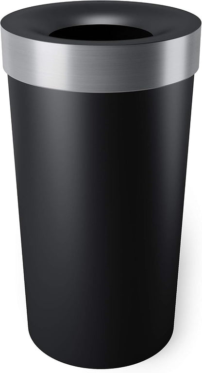 Umbra Vento Kitchen Trash Can – Large 16 Gal Open Top Garbage Can by Umbra
