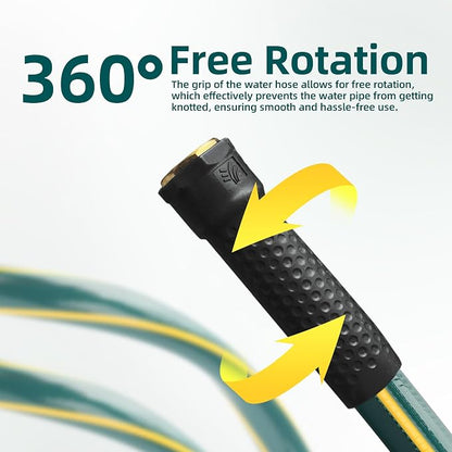 Solution4Patio Short Lead-in Green Garden Hose 3/4 in. x 6 ft.-Kink Free - Image 3