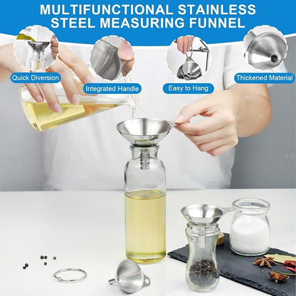 Measuring Cups and Spoons Set 26 Piece, 11 Stainless Steel Nesting Measuring - Image 6