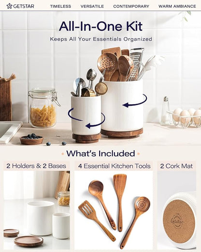 getstar Large Rotating Utensil Holder - Image 3