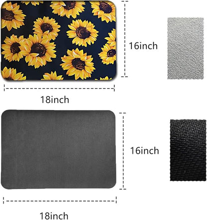 Dish Drying Mat Foldable Fall Kitchen Drying Mat Absorbent Sink Mat - Image 2