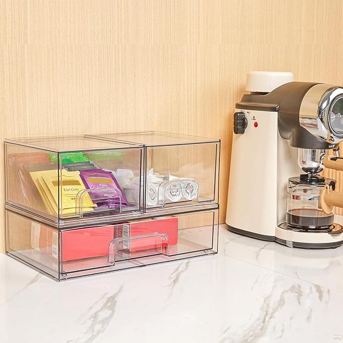 Vtopmart Stackable Storage Drawers Set of 5, Pantry Organization - Image 7