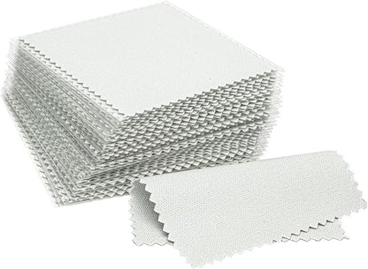 CATIFLIN 100pcs Jewelry Cleaning Cloth, Small Jewelry Polishing Cloth by CATIFLIN