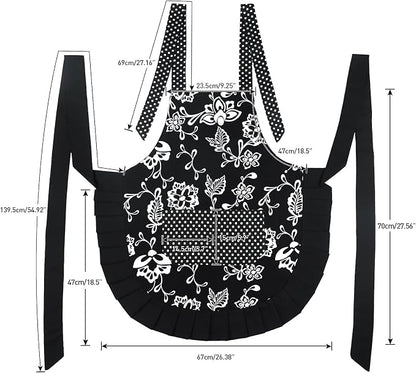 G2PLUS Vintage Floral Kitchen Apron - Image 2