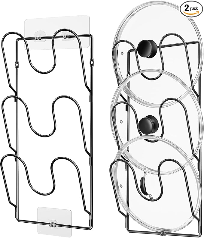 ORDORA 2 Pack Pot Lid Organizer Rack by ORDORA