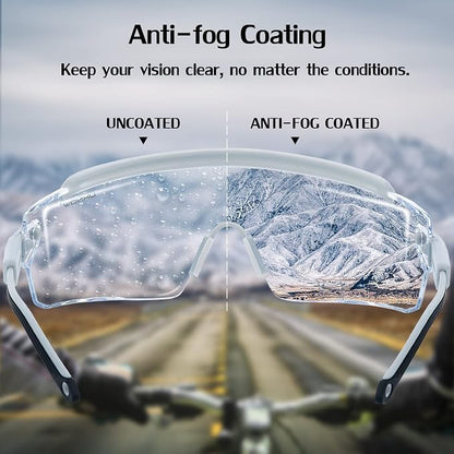 UKNOW Safety Goggles Over Glasses, Safety Glasses Anti Fog Wraparound Eye - Image 2