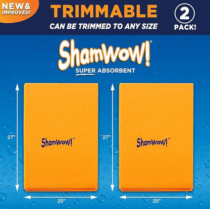 ShamWow Original Super Absorbent Multi-Purpose Cleaning Shammy Chamois Towel - Image 2
