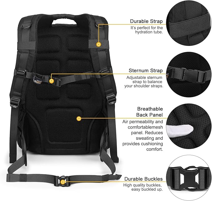 Mardingtop 40L Tactical Backpack for Men,Molle Military Backpack for Hiking,Travel,Camping, Hunting