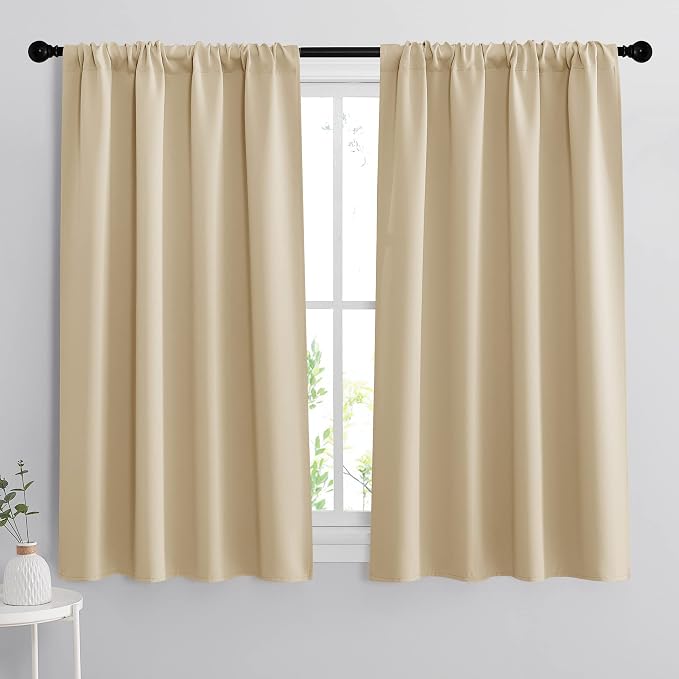 RYB HOME Blackout Curtains 63 inches Long by RYBHOME