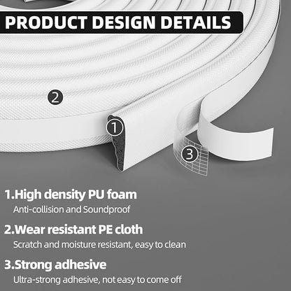 196" Wedge Weather Stripping Door Seal Strip - Image 3