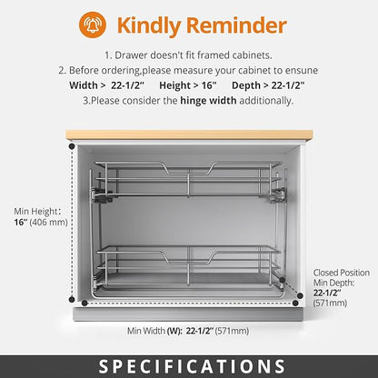 ZOINLIY Pull Out Cabinet Organizer, Versatile Slide Out Kitchen Organizers and - Image 3