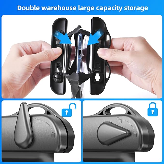 Waterproof Phone Pouch [3-Pack] Double Space Waterproof Phone Case with Adjustable Lanyard Water proof Cell Phone Pouch for iPhone IPX8 Underwater Phone Cases Phone Dry Bag for Vacation Beach Swimming
