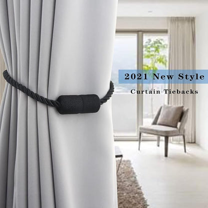 4 Pack Strong Magnetic Curtain Tiebacks Outdoor Elegant Decorative Tie Backs - Image 6