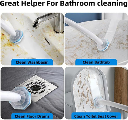 30Pcs Disposable Toilet Wand Refills Easy Cleaning Toilet Bowl Fiber Wand Heads - Image 6