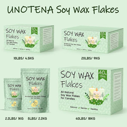 UNOTENA Soy Wax Flakes for Candle Making, Natural Candle Wax, Farm-Sourced - Image 7