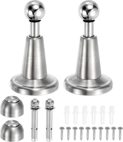 uxcell 2Pcs Magnetic Door Stopper, 304 Stainless Steel Magnetic Door Stop Catch by uxcell