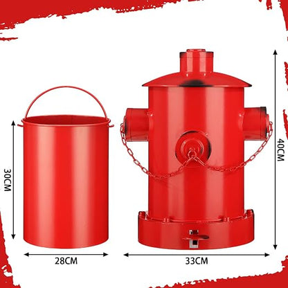 Hoolerry Fire Hydrant Trash Can Retro Creative Garbage Can - Image 2
