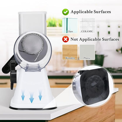 Cheese Graters with Handle, Manual Cheese Shredder Rotary Grater with 3 - Image 7