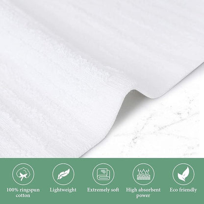 Bar Mop White Ribbed 16x19 Pack of 24, 100% Cotton Absorbent Kitchen Towel Dish - Image 6