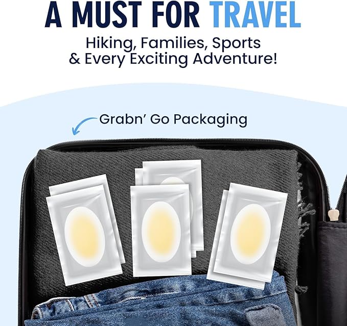 Dr. Frederick's Original Better Blister Bandages - 24 ct - Healing Blister Pads - Grab-N-Go - Water Resistant - 40% More Cushioning - Hydrocolloid - Feet, Toe, & Heel Blister Prevention - Heel Pack