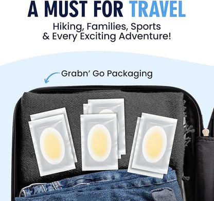 Dr. Frederick's Original Better Blister Bandages - 24 ct - Healing Blister Pads - Grab-N-Go - Water Resistant - 40% More Cushioning - Hydrocolloid - Feet, Toe, & Heel Blister Prevention - Heel Pack
