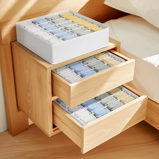Joyoldelf Sock Organizer Drawer Organizer - Image 7