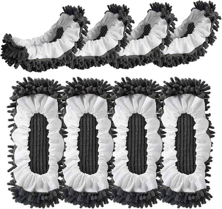 Mop Slippers Socks Floor Cleaning,Microfiber Shoe Covers dust Washable Reusable for Woman Man House Kitchen