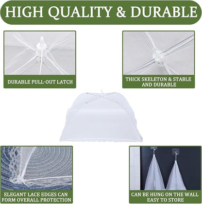 6 Pack Food Tents/Food Covers for Outdoor Mesh Screen Include 6 Standard - Image 5