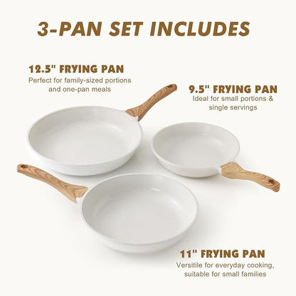 SENSARTE Nonstick Frying Pan Skillets, Healthy Cookware Chef's Pan, Free of - Image 2