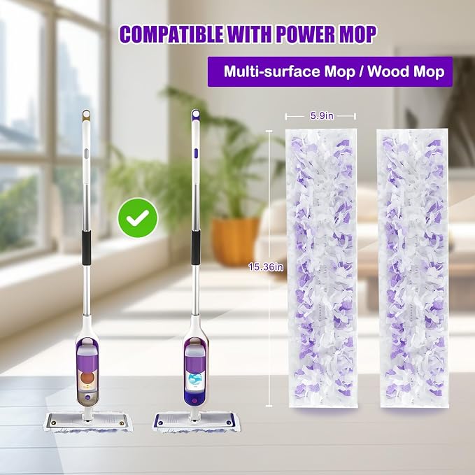 20 Pack Disposable Power Mop Pad Refills - Image 2