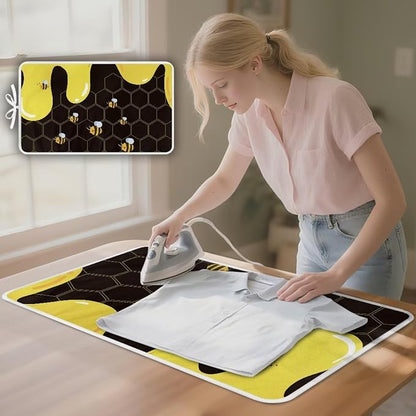Cute Ironing Mat for Table top Washer, Countertop, Bee Portable Iron Pad - Image 3
