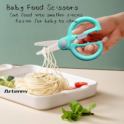 Baby Food Scissors with Travel Case, Ceramic Food Scissors Kids, Toddler - Image 2