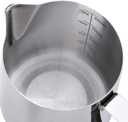 SIKEMAY Milk Frothing Pitcher Cup, 12oz/350ML Milk Frother Cup Stainless Steel - Image 7