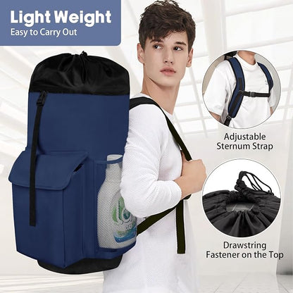 Laundry Backpack Bag, 132L Extra Large Heavy Duty Laundry Backpack - Image 7