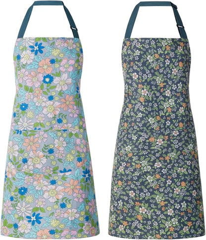 2 Pack Floral Apron for Women by ARBINSON