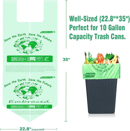 13 Gallon Compostable Tall Kitchen Trash Bags - Image 2