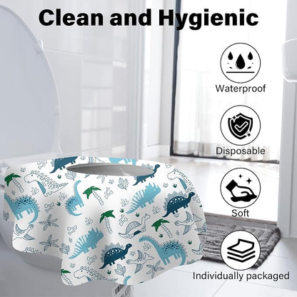 60 Pack Toilet Seat Covers Disposable, Extra Large Waterproof Toilet Cover - Image 2