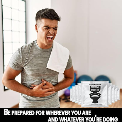 Personal Toilet Kit To Go – 10 Pack | Disposable Public Restroom Kit | - Image 3