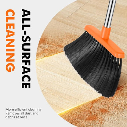 NACENA Heavy Duty Broom, 55 Inch Long Handle Outdoor Large Angle Brooms - Image 6