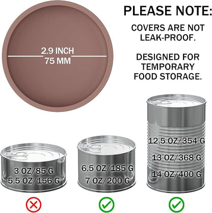 OHMO 2 Pack Pet Food Can Lids, BPA Free Silicone Covers - Image 2