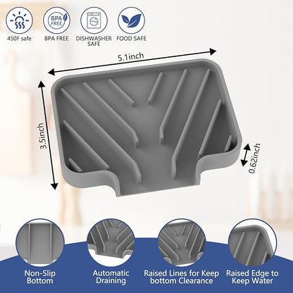 JACZZO Silicone Soap Dish for Shower and Bathroom - Image 2