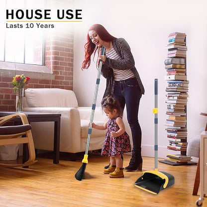 2-Pack is More economical，Upgraded Broom and Dustpan， - Image 6