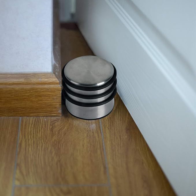 KINJOEK 4 Packs Heavy Duty Door Stopper, Solid Steel Door Stop No Need to Drill - Image 7