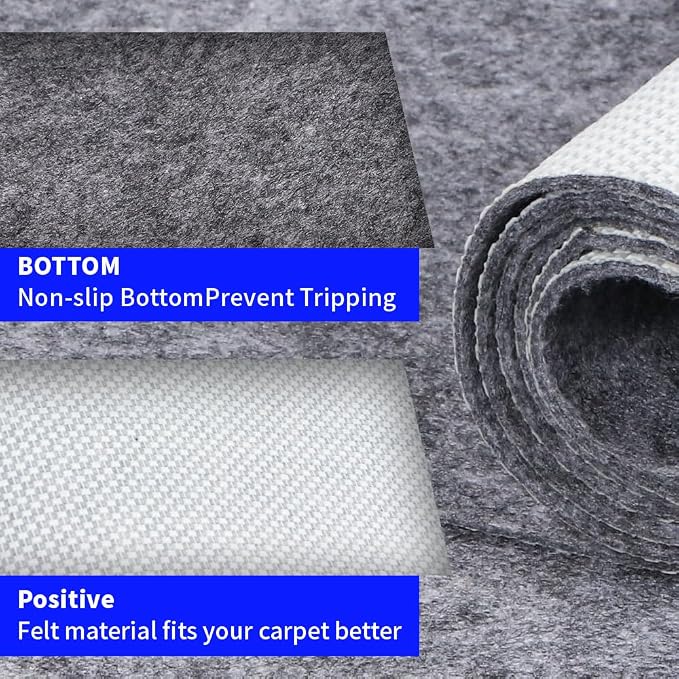 Waterproof Non-Slip 1/4” Extra Thick 8x10 ft Rug Pad - Image 5